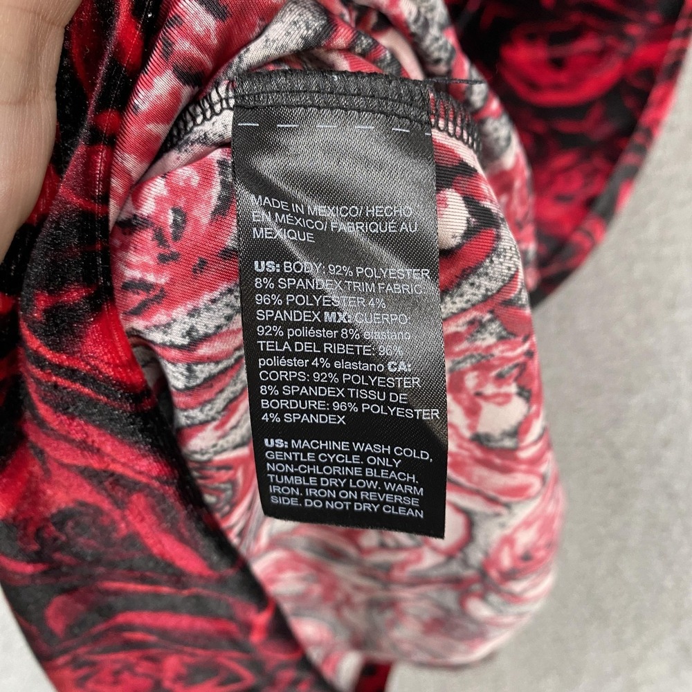 Chicos Travelers Dress Womens 4/6 Red Rose Velvet Sheath‎ Midi Party Cocktail 0 - Picture 9 of 15